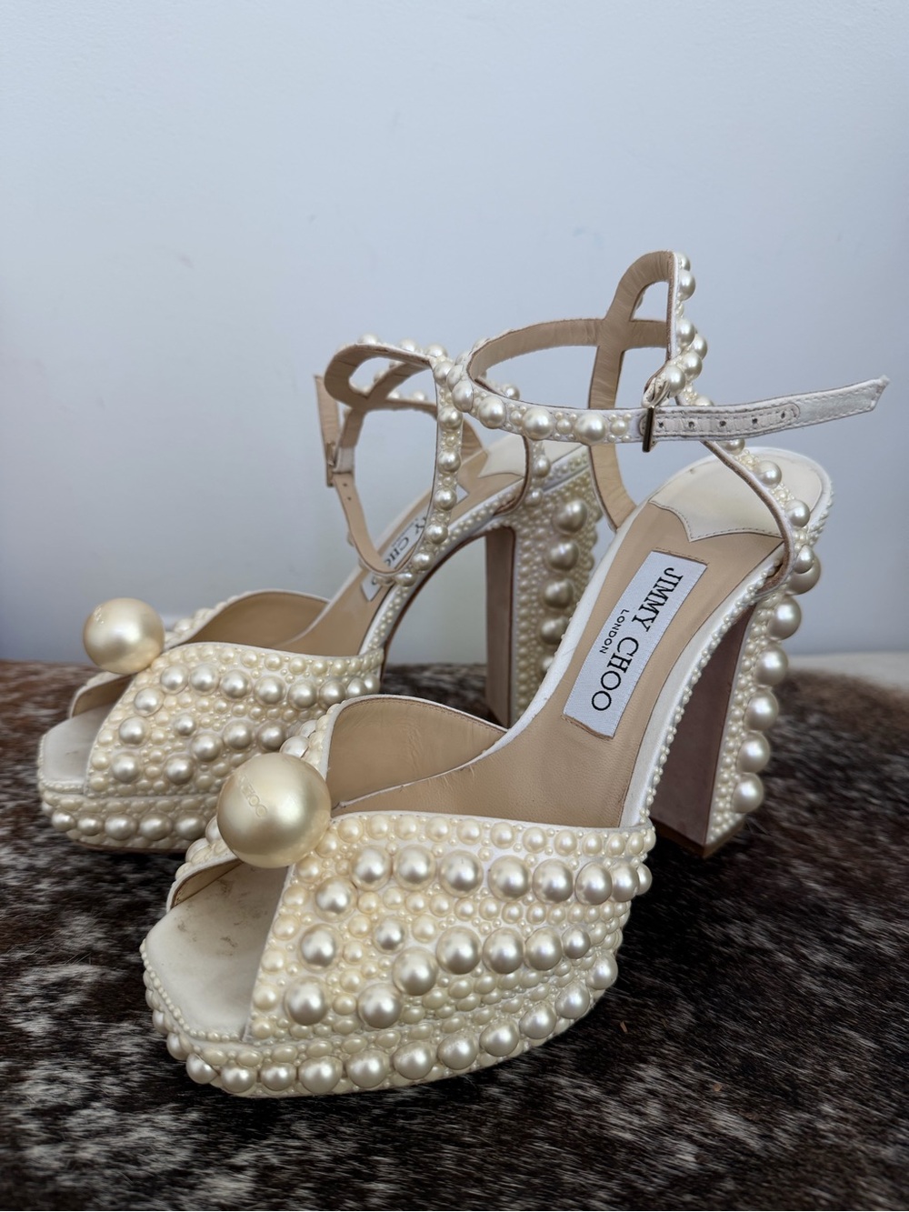 Jimmy Choo Sacaria 120 Platform Heels (37) - Picture 6 of 11